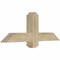 Ekena Millwork Eugene Rough Sawn Timber Gable Bracket, Douglas Fir, 36"W x 13"H x 4"D x 4"F, 9/12 Pitch GBW036X13X0404EUG00RDF - alternate 2